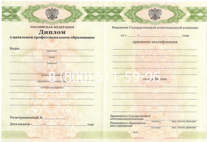Купить Диплом ПТУ 2014-2024 года в Щёлково