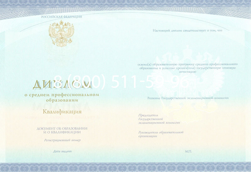 Купить Диплом колледжа (Спецбланк) 2014-2024 года в Щёлково Купить Диплом колледжа (Спецбланк) 2014-2024 года в Щёлково
